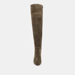 SURY WIDE CALF BOOTS ARMY SUEDE^Dolce Vita Best