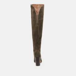 SURY WIDE CALF BOOTS ARMY SUEDE^Dolce Vita Best