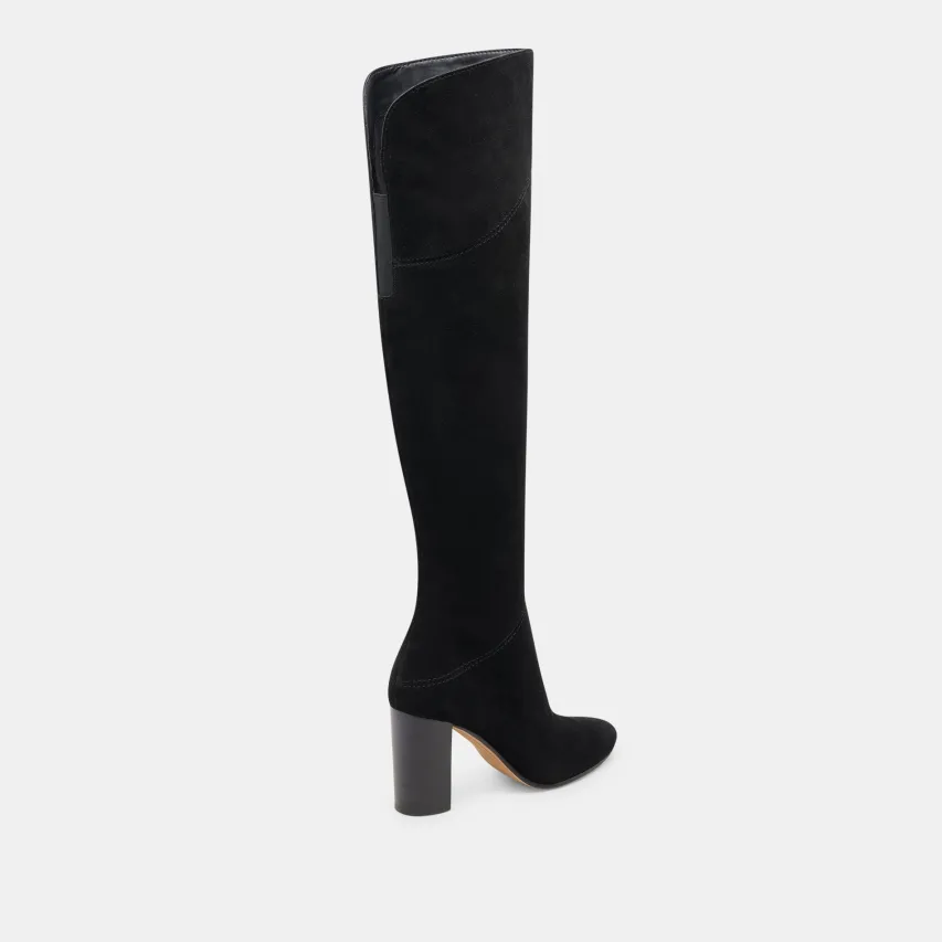 SURY WIDE CALF BOOTS ONYX SUEDE^Dolce Vita Best