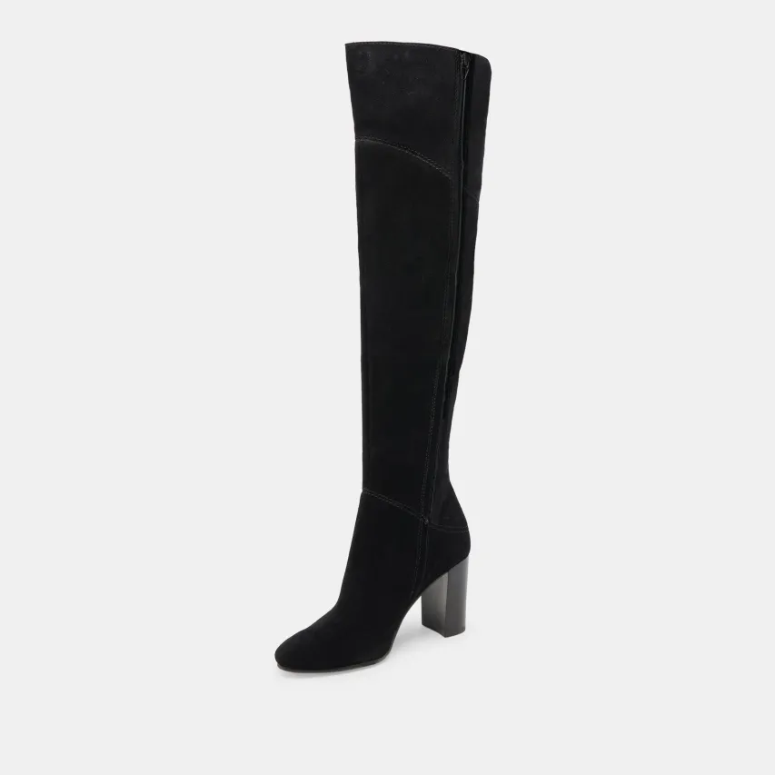 SURY WIDE CALF BOOTS ONYX SUEDE^Dolce Vita Best