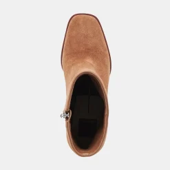SUSANN WIDE BOOTIES CHESTNUT SUEDE^Dolce Vita New