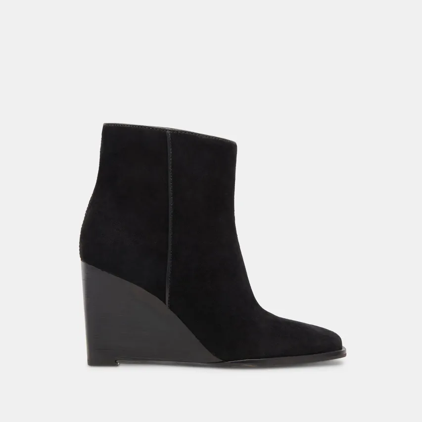 SUSANN WIDE BOOTIES ONYX SUEDE^Dolce Vita Online