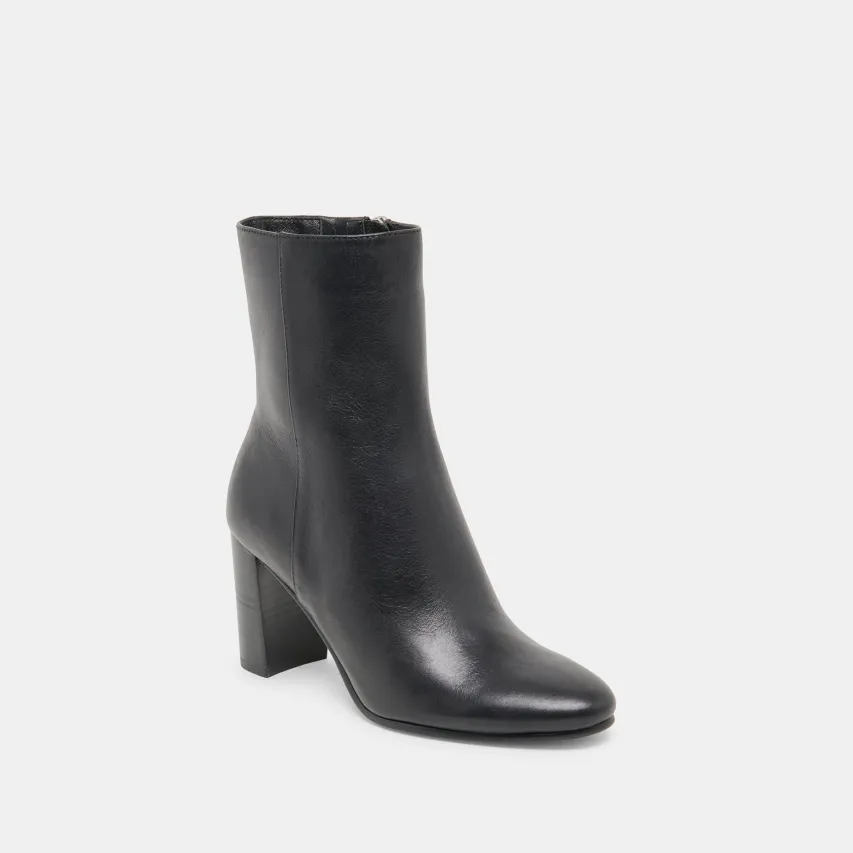 SUZY BOOTIES BLACK LEATHER^Dolce Vita New