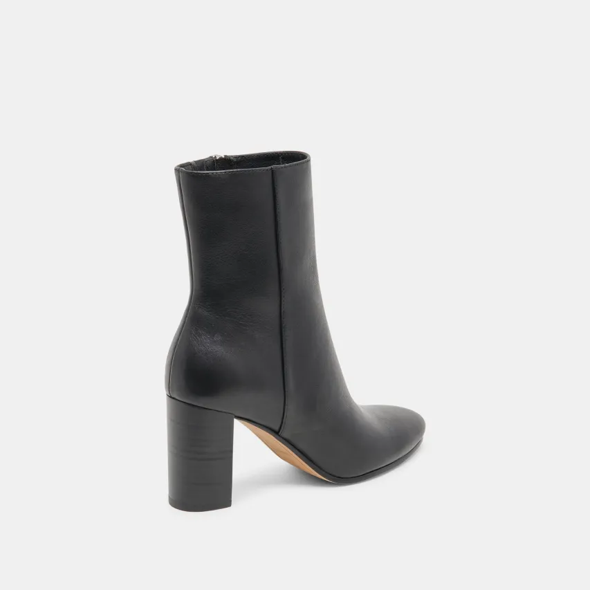 SUZY BOOTIES BLACK LEATHER^Dolce Vita New