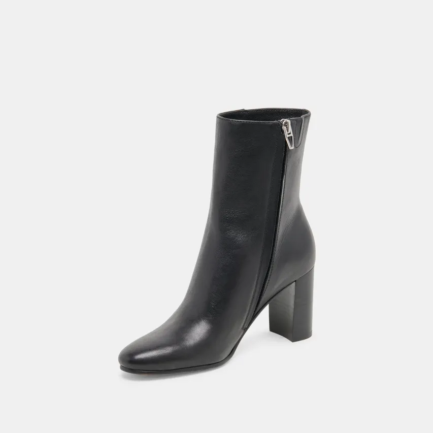 SUZY BOOTIES BLACK LEATHER^Dolce Vita New