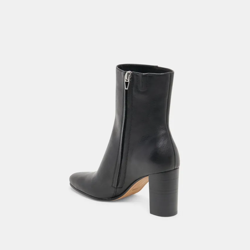 SUZY BOOTIES BLACK LEATHER^Dolce Vita New