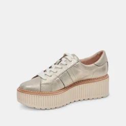 TIGER SNEAKERS LIGHT GOLD LEATHER^Dolce Vita Best