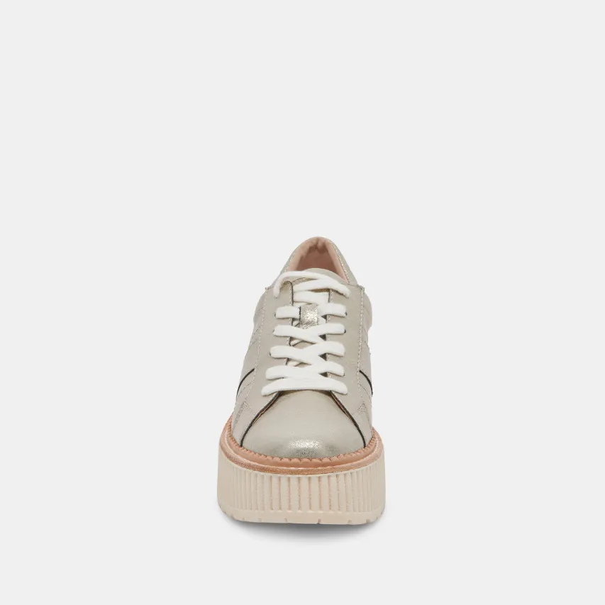TIGER SNEAKERS LIGHT GOLD LEATHER^Dolce Vita Best