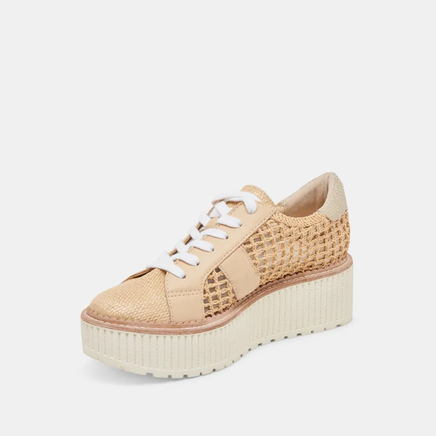 TIGER SNEAKERS LT NATURAL RAFFIA^Dolce Vita Sale