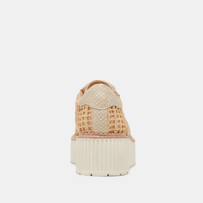 TIGER SNEAKERS LT NATURAL RAFFIA^Dolce Vita Sale