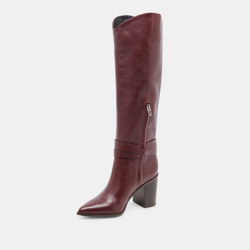 TYRONE BOOTS CRANBERRY LEATHER^Dolce Vita New
