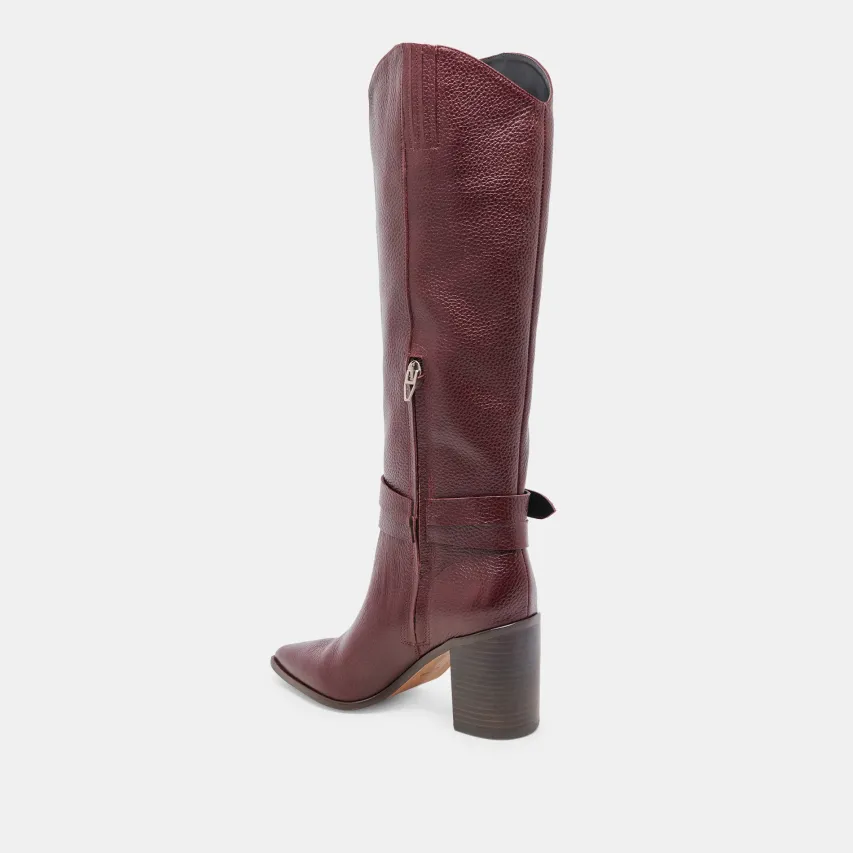 TYRONE BOOTS CRANBERRY LEATHER^Dolce Vita New