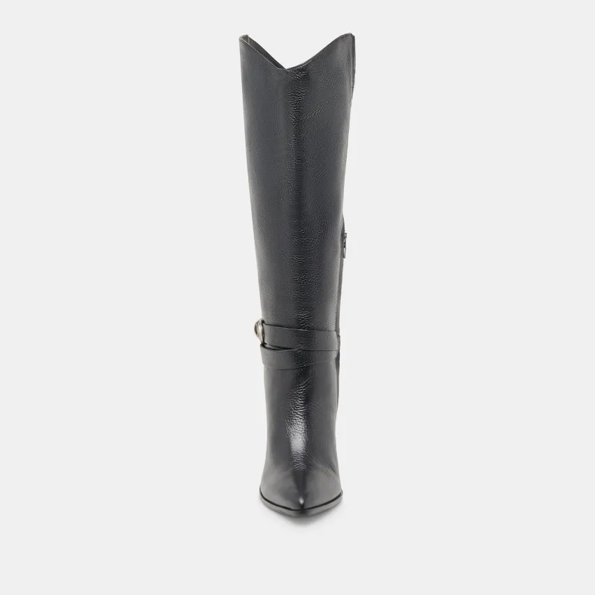 TYRONE WIDE CALF BOOTS BLACK LEATHER^Dolce Vita Discount
