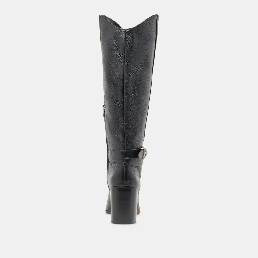 TYRONE WIDE CALF BOOTS BLACK LEATHER^Dolce Vita Discount
