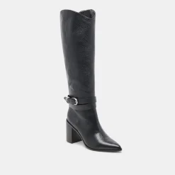TYRONE WIDE CALF BOOTS BLACK LEATHER^Dolce Vita Discount