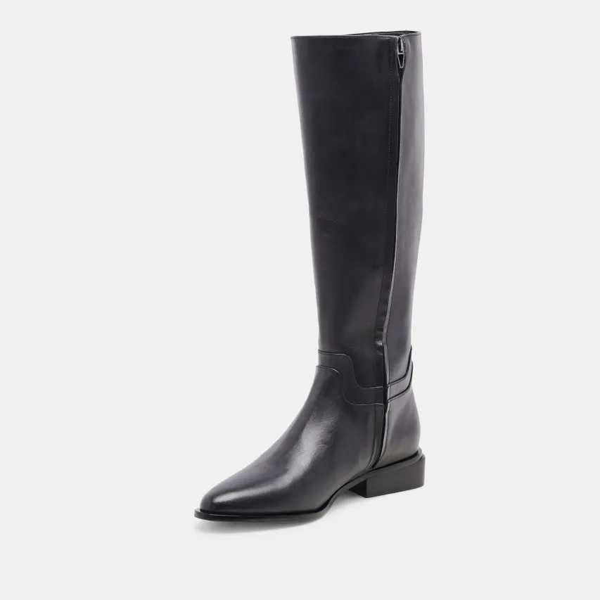 VERDI BOOTS BLACK LEATHER^Dolce Vita Outlet