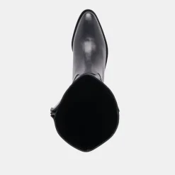 VERDI WIDE CALF BOOTS BLACK LEATHER^Dolce Vita Clearance