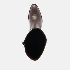 VERDI WIDE CALF BOOTS WALNUT LEATHER^Dolce Vita Outlet