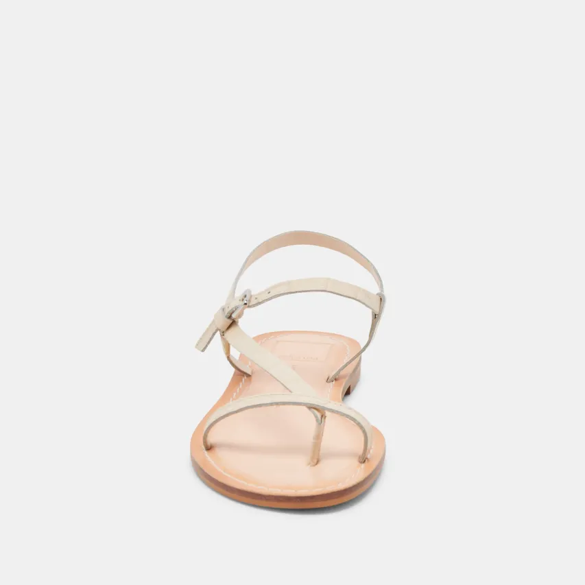 WANDRE SANDALS BONE EMBOSSED LEATHER^Dolce Vita Sale