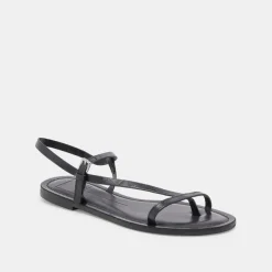 WANDRE SANDALS NOIR EMBOSSED LEATHER^Dolce Vita Outlet