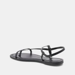 WANDRE SANDALS NOIR EMBOSSED LEATHER^Dolce Vita Outlet
