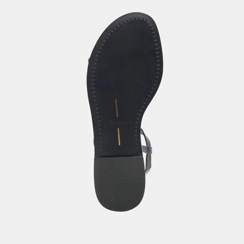 WANDRE SANDALS NOIR EMBOSSED LEATHER^Dolce Vita Outlet