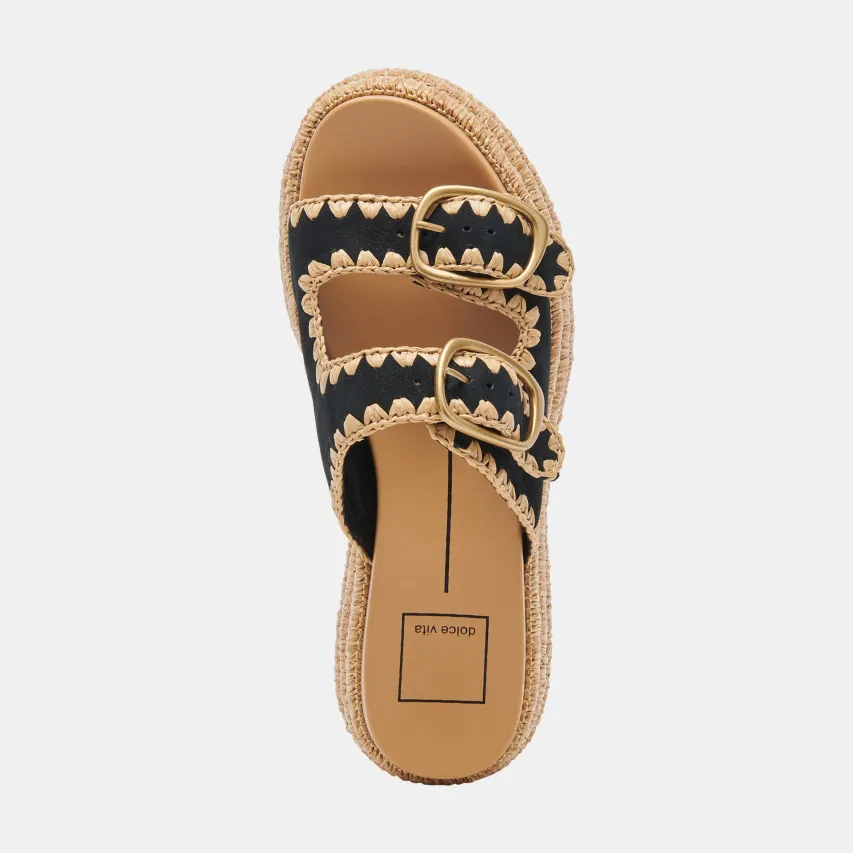 WANIKA SANDALS ONYX NUBUCK^Dolce Vita Fashion
