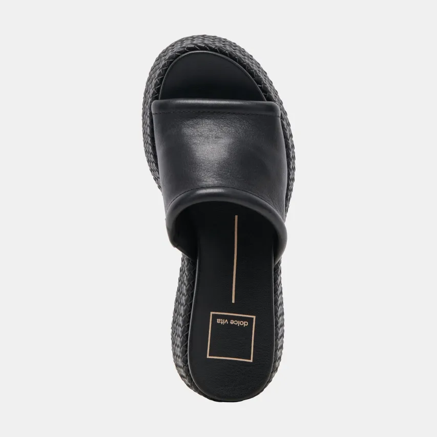 WIMSYN SANDALS BLACK LEATHER^Dolce Vita Hot