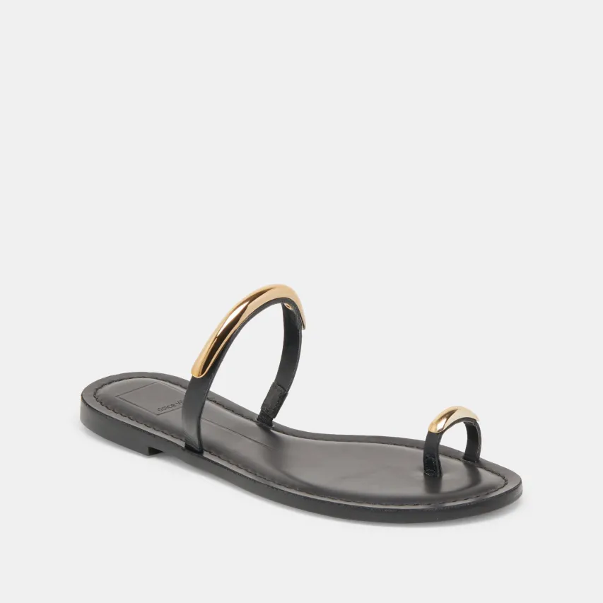 WINK SANDALS BLACK LEATHER^Dolce Vita Sale