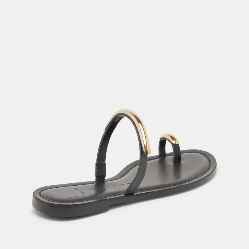 WINK SANDALS BLACK LEATHER^Dolce Vita Sale