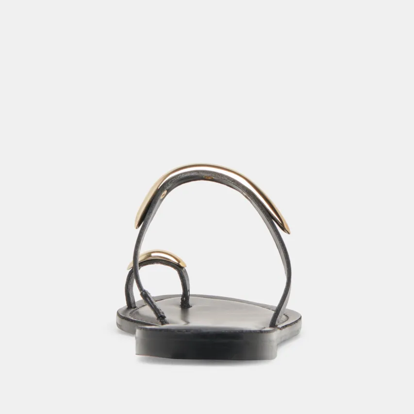 WINK SANDALS BLACK LEATHER^Dolce Vita Sale