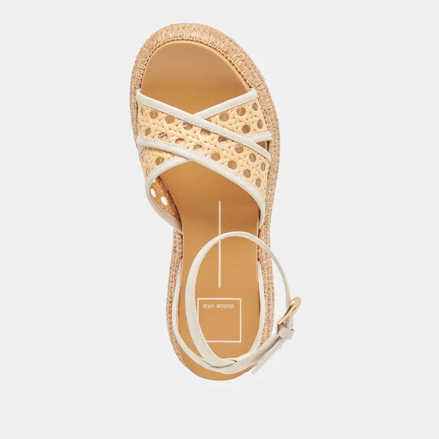 WRILEY SANDALS CREME WOVEN RAFFIA^Dolce Vita Discount