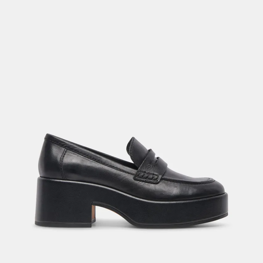 YANNI LOAFERS BLACK LEATHER^Dolce Vita Sale