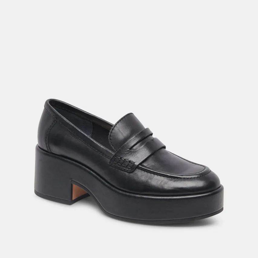 YANNI LOAFERS BLACK LEATHER^Dolce Vita Sale