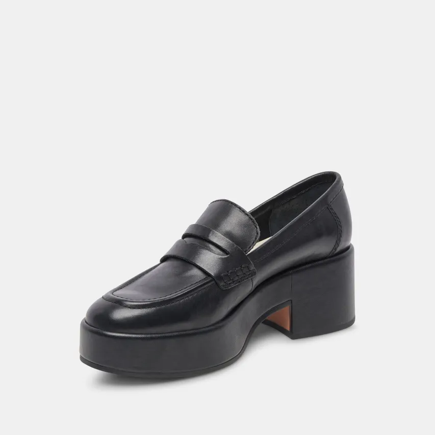 YANNI LOAFERS BLACK LEATHER^Dolce Vita Sale