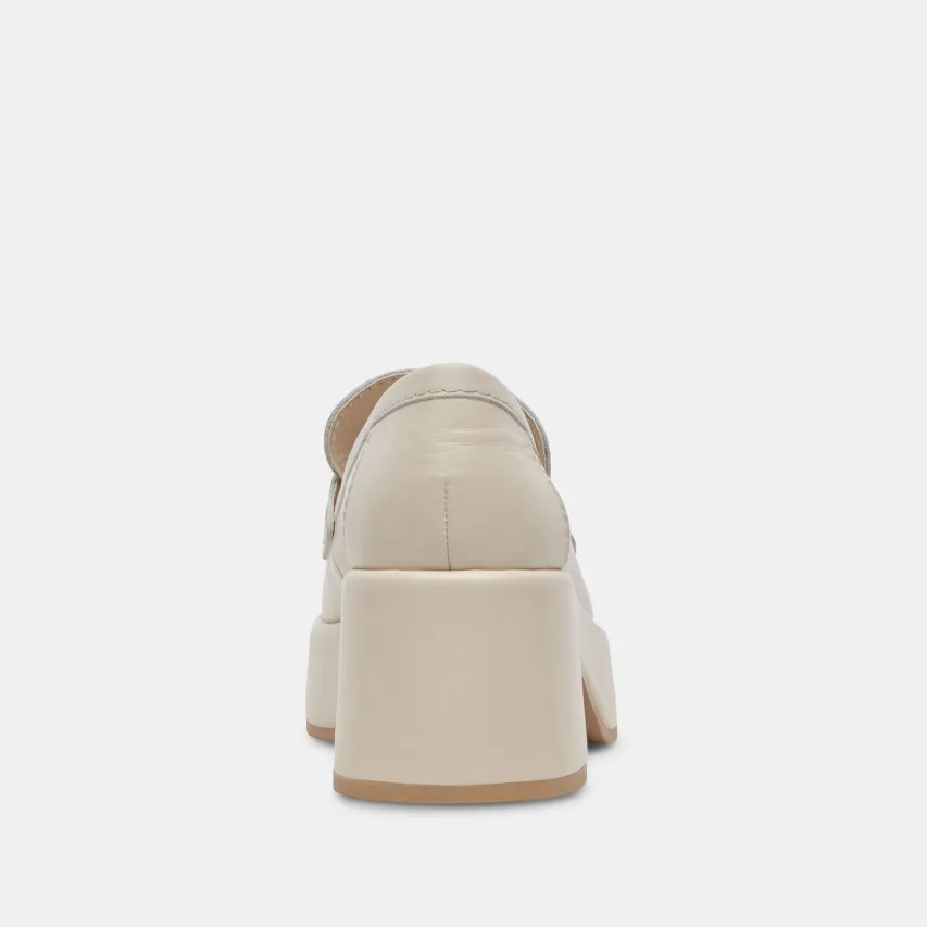 YANNI LOAFERS IVORY LEATHER^Dolce Vita Clearance