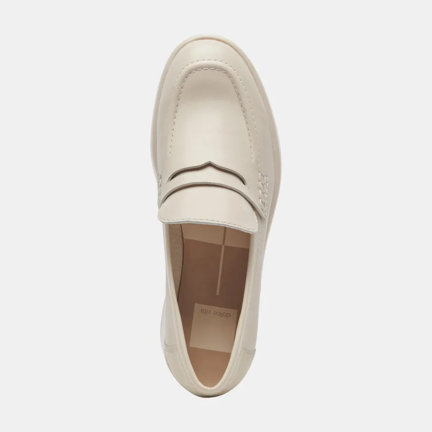 YANNI LOAFERS IVORY LEATHER^Dolce Vita Clearance