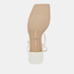 YSABEL PEARL HEELS TRUE WHITE SATIN^Dolce Vita Fashion