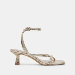 ZAMAL HEELS LIGHT GOLD CRINKLE PATENT^Dolce Vita Discount