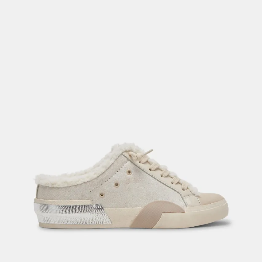 ZANTEL SNEAKERS OFF WHITE CRACKLED LEATHER^Dolce Vita Clearance