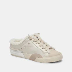 ZANTEL SNEAKERS OFF WHITE CRACKLED LEATHER^Dolce Vita Clearance