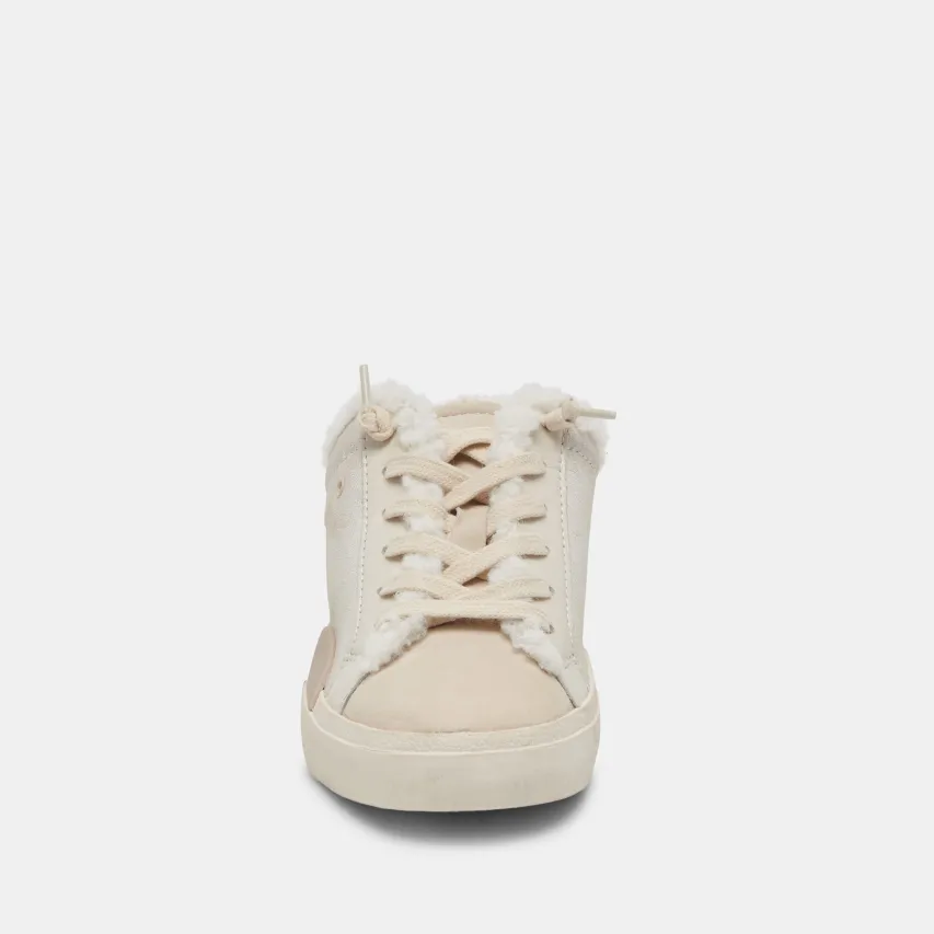 ZANTEL SNEAKERS OFF WHITE CRACKLED LEATHER^Dolce Vita Clearance