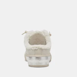 ZANTEL SNEAKERS OFF WHITE CRACKLED LEATHER^Dolce Vita Clearance
