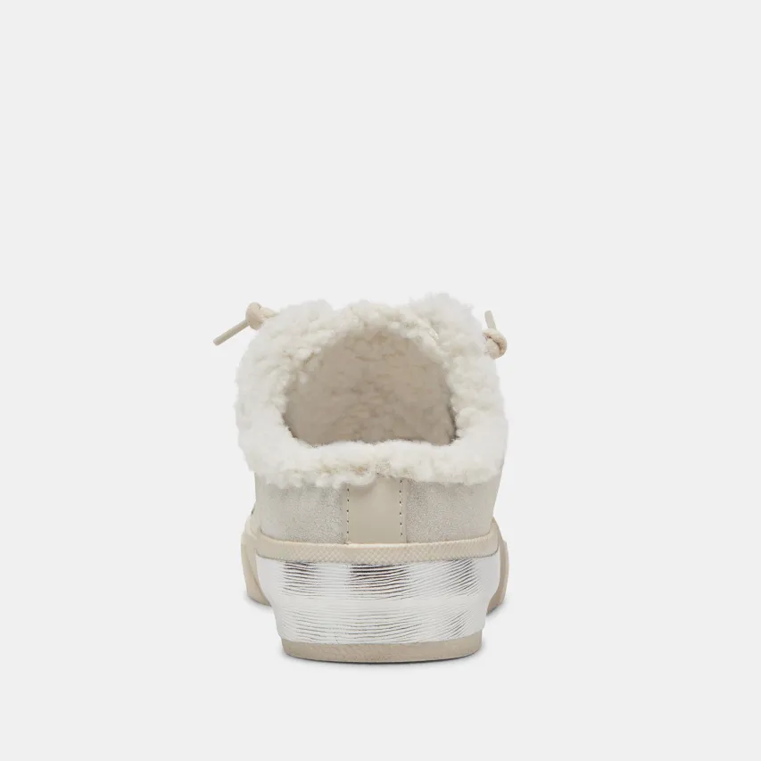 ZANTEL SNEAKERS OFF WHITE CRACKLED LEATHER^Dolce Vita Clearance