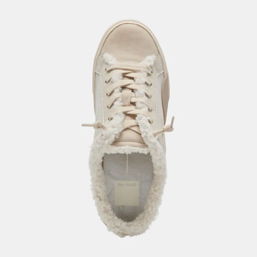 ZANTEL SNEAKERS OFF WHITE CRACKLED LEATHER^Dolce Vita Clearance