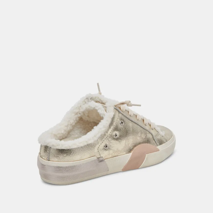 ZANTEL SNEAKERS PLATINUM DISTRESSED LEATHER^Dolce Vita Online