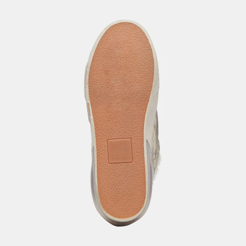 ZANTEL SNEAKERS PLATINUM DISTRESSED LEATHER^Dolce Vita Online