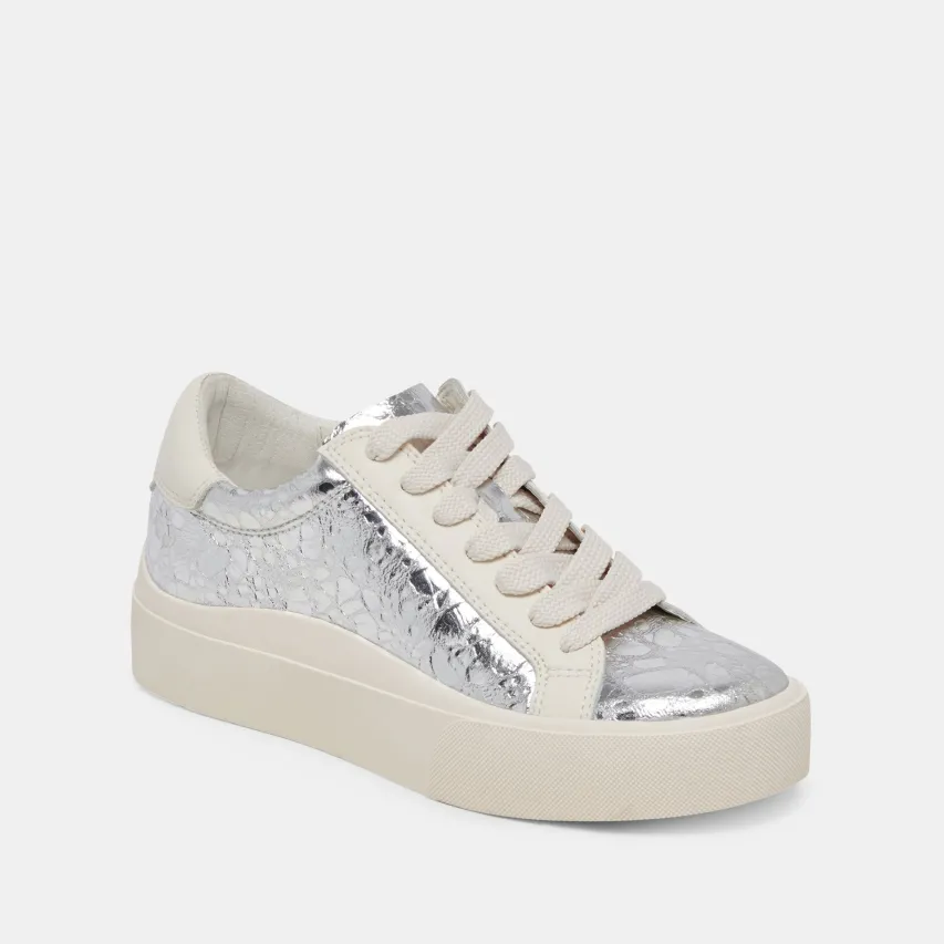 ZAYN 360 SNEAKERS SILVER DISTRESSED LEATHER^Dolce Vita Discount
