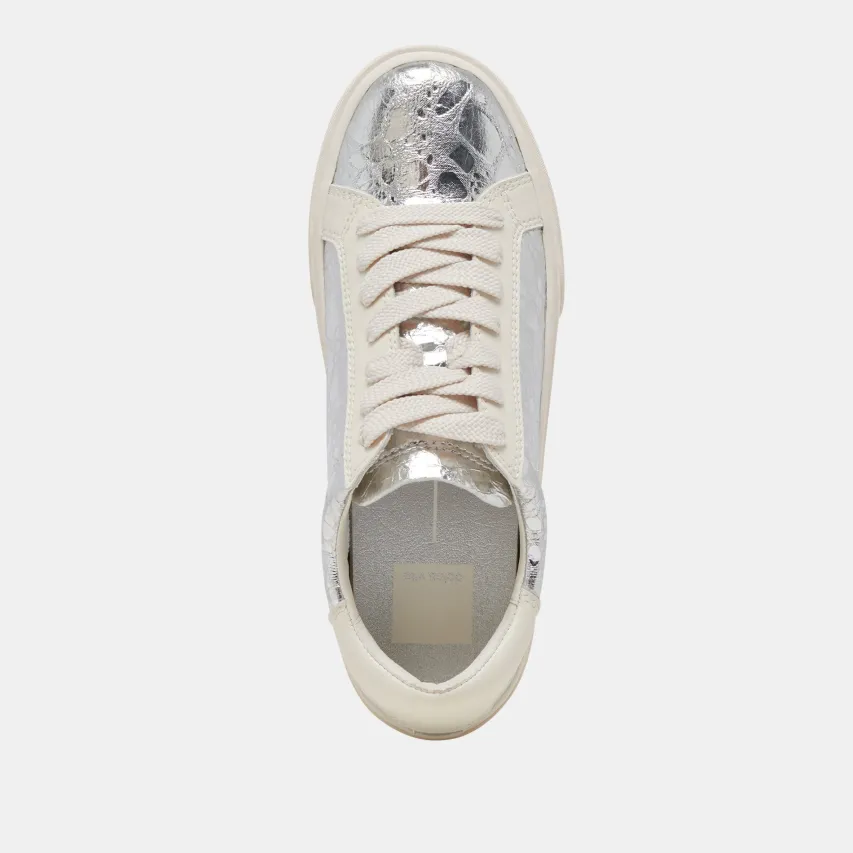 ZAYN 360 SNEAKERS SILVER DISTRESSED LEATHER^Dolce Vita Discount
