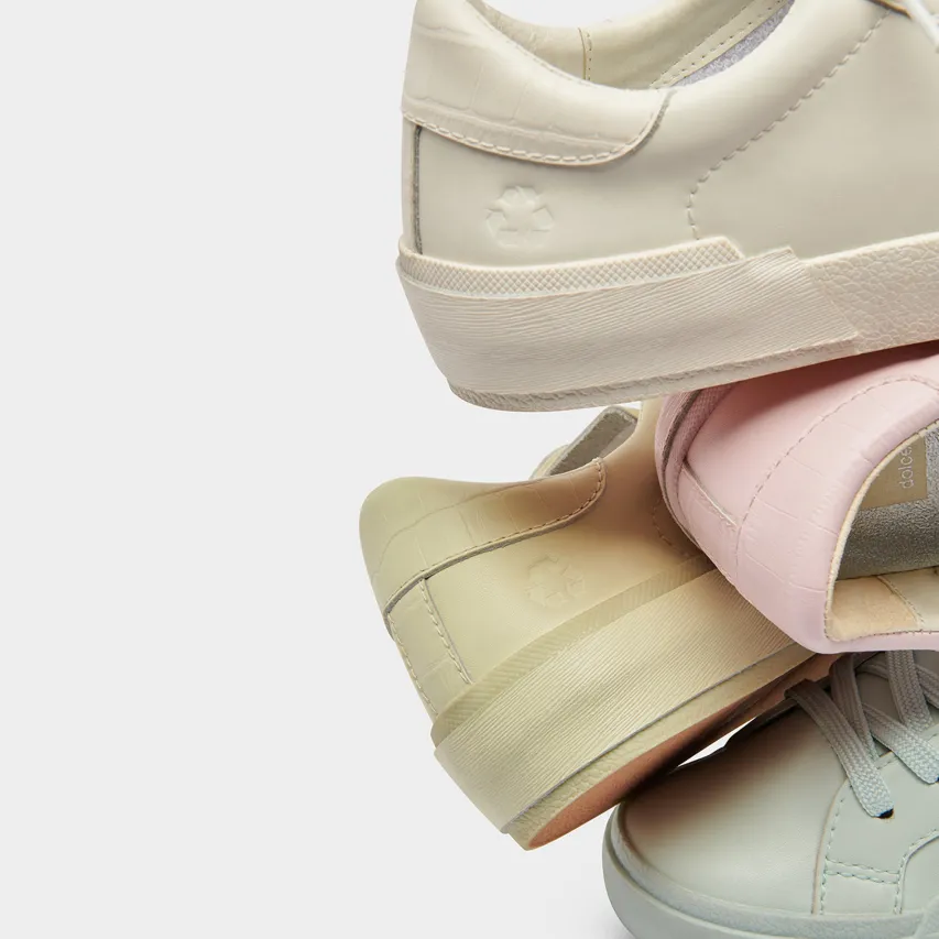 ZINA 360 SNEAKERS WHITE RECYCLED LEATHER^Dolce Vita Fashion